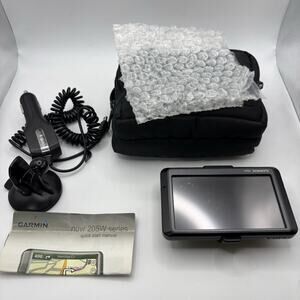 Garmin Nuvi 205W Car Auto GPS Bundle- Navigation! W/ Case, Cords,& Manual